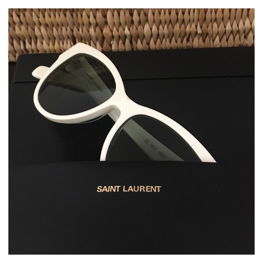 Yves Saint Laurent Sunglasses—White Frames w/Case - Picture 3 of 15